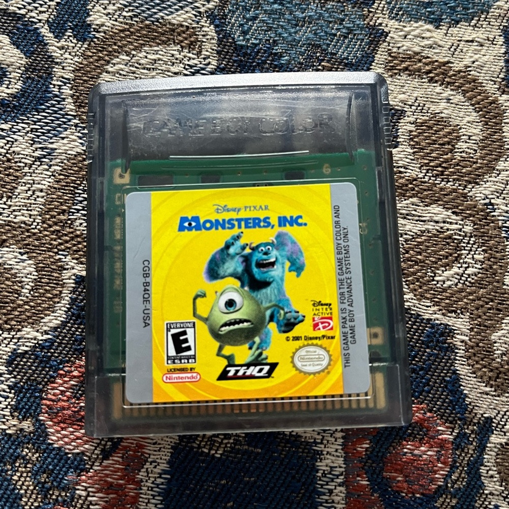Nintendo gameboy Monsters Inc